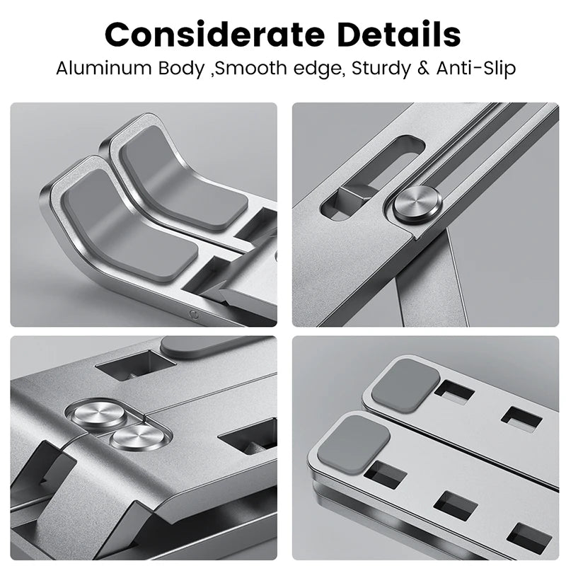Aluminum Alloy Laptop Holder Stand  Portable for Nootebook - HyperAll