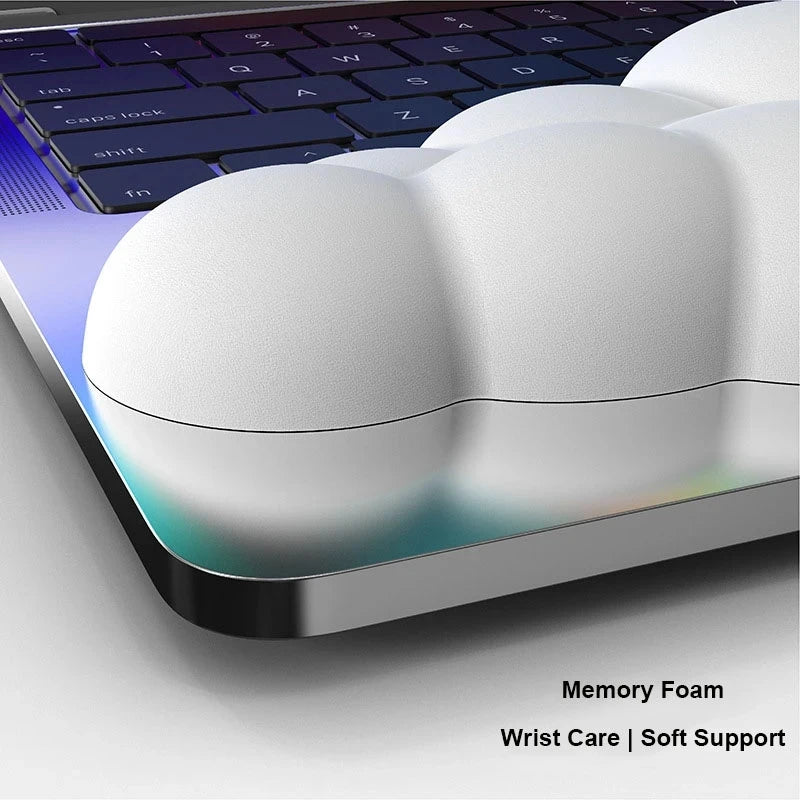 Mouse pad with wrist rest keyboard cloud - HyperAll