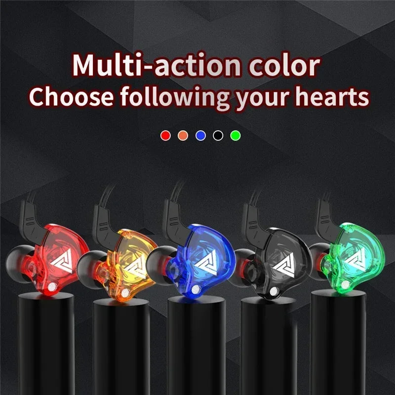 VIKEFON QKZ AK6 In Ear Earphone 6 Dynamic Driver Unit Headphone - HyperAll