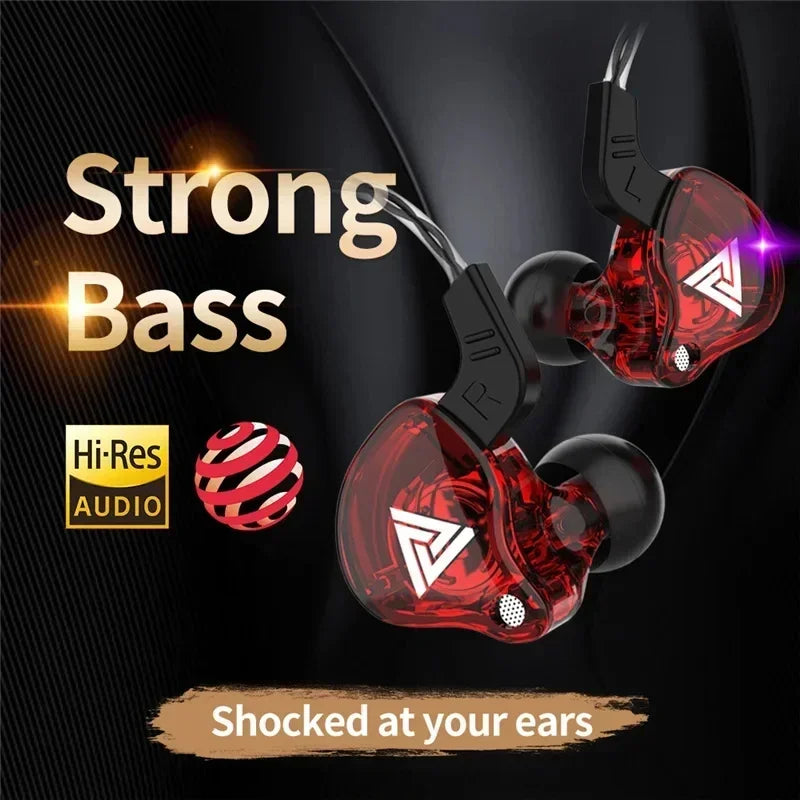 VIKEFON QKZ AK6 In Ear Earphone 6 Dynamic Driver Unit Headphone - HyperAll