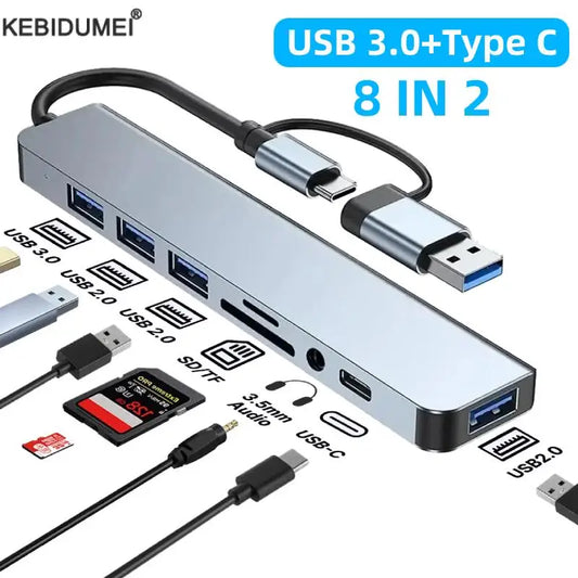 USB 3.0 Type C Adapter Docking Station - HyperAll