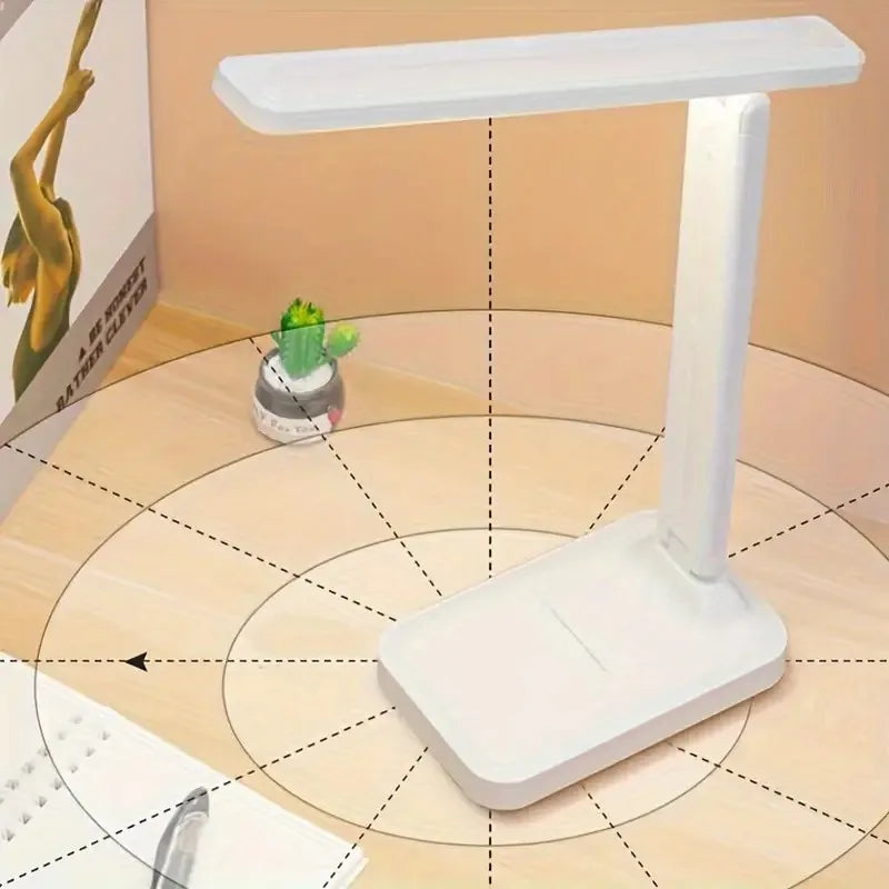 Folding Desk Lamp, USB Touch Control Dimmable Night Light - HyperAll