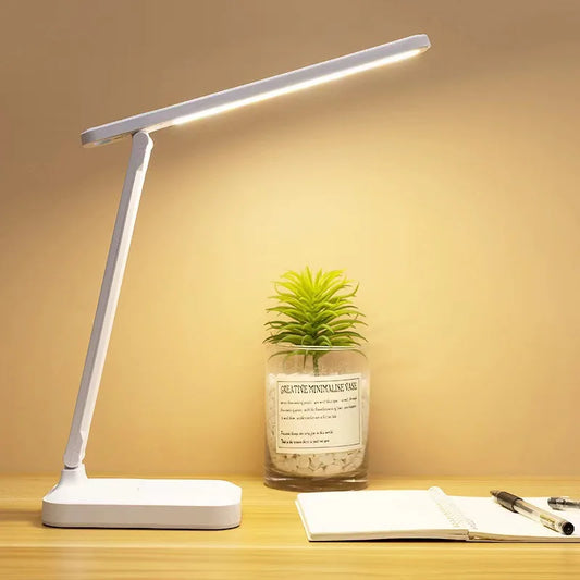 Folding Desk Lamp, USB Touch Control Dimmable Night Light - HyperAll