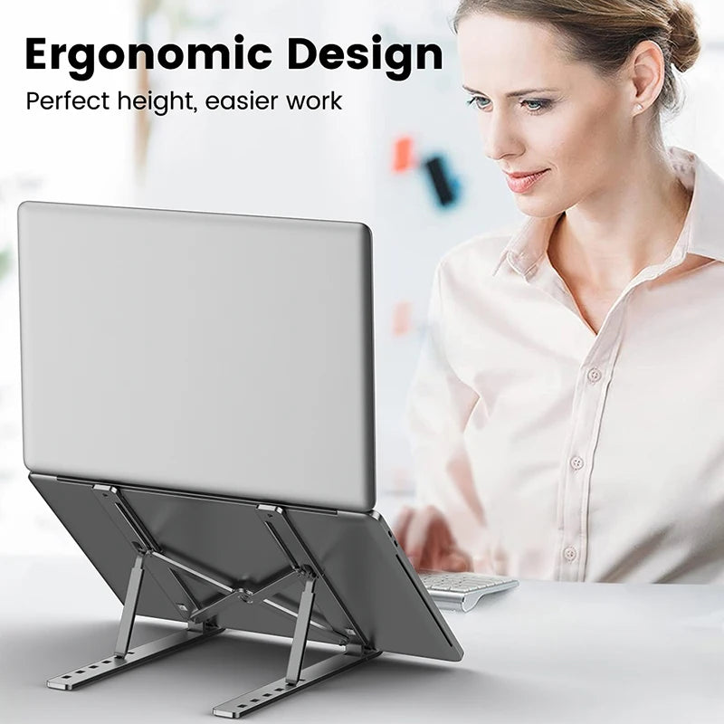 Aluminum Alloy Laptop Holder Stand  Portable for Nootebook - HyperAll