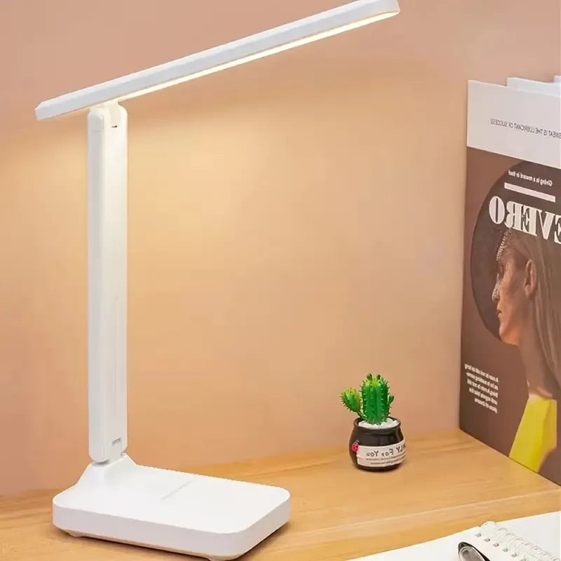 Folding Desk Lamp, USB Touch Control Dimmable Night Light - HyperAll
