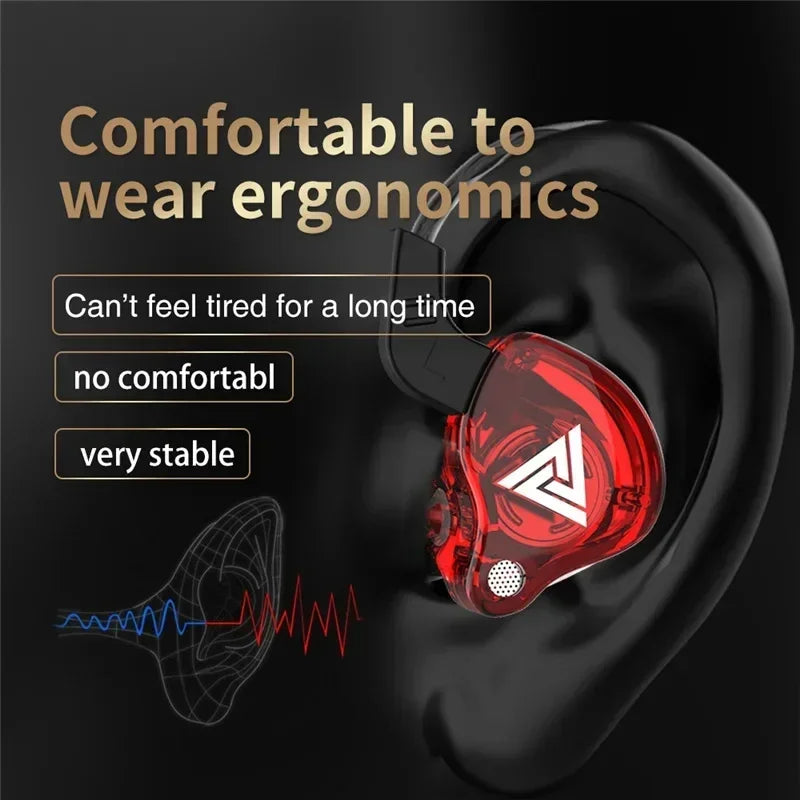 VIKEFON QKZ AK6 In Ear Earphone 6 Dynamic Driver Unit Headphone - HyperAll